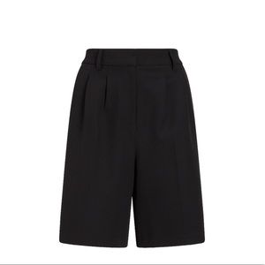 Express Super High Rise Bermuda Shorts Black Sz 2